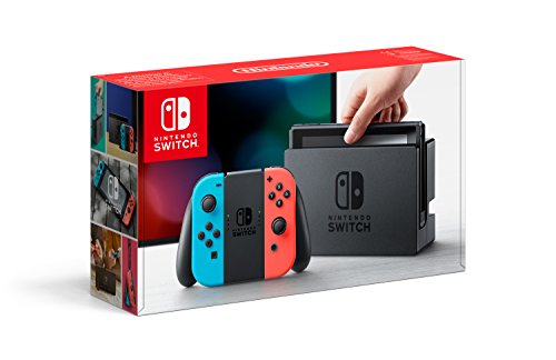 Nintendo Switch - Consola Estándar, Color Azul Neón/Rojo Neón