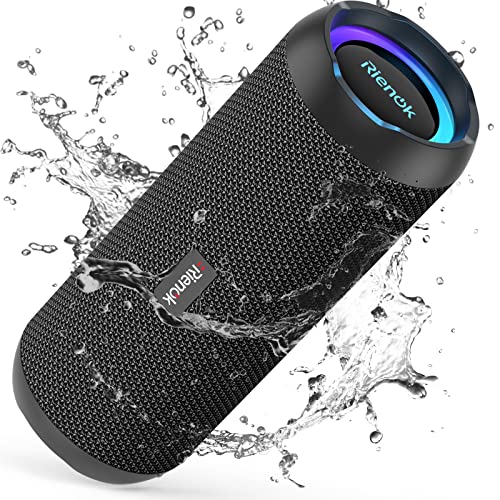 RIENOK Altavoz Bluetooth 5.3 Altavoz Inalámbrico Portátil Impermeable IPX7,...