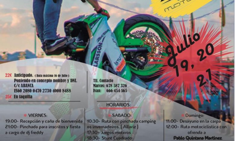 concentración motera Ourense