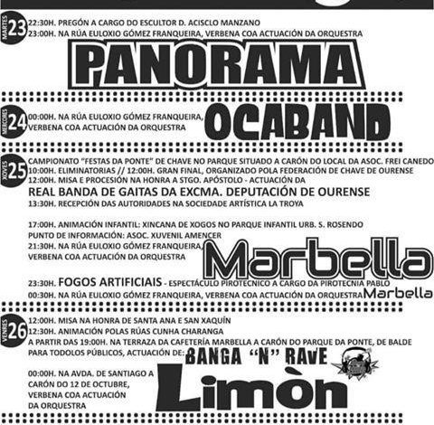 Cartel Fiestas A Ponte Ourense