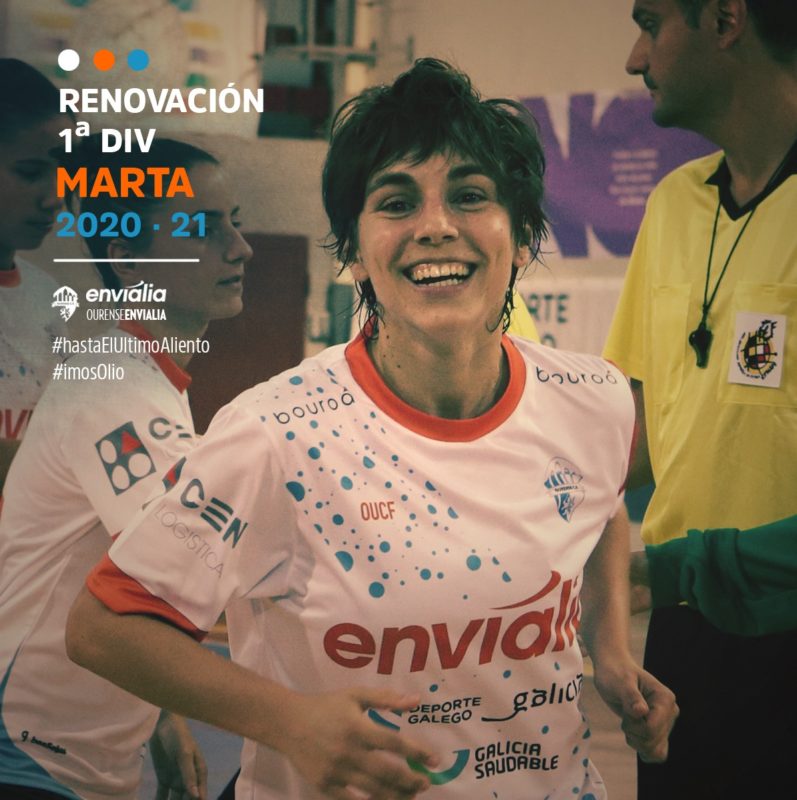 Marta renueva con el Ourense Envialia