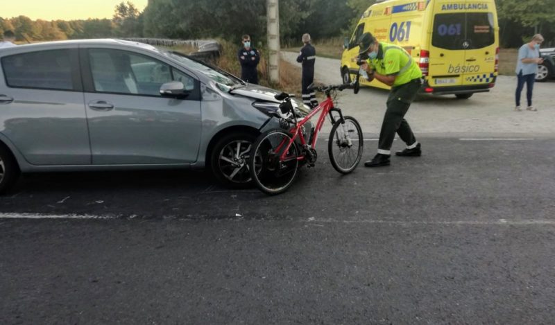 Fallece el ciclista atropellado en Maceda