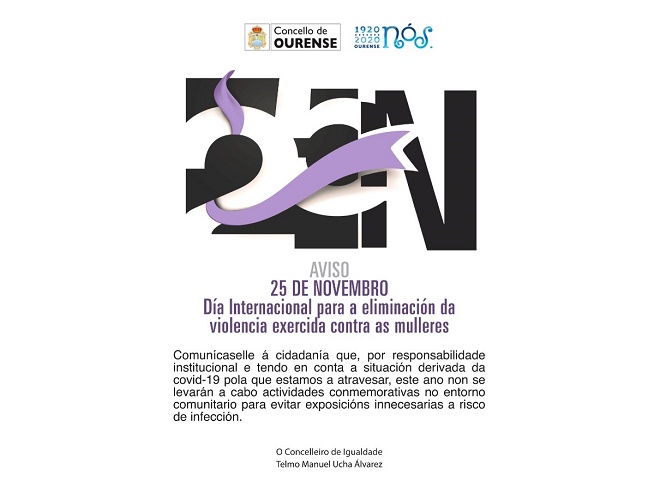La violencia contra las mujeres no está en la agenda de Ourense