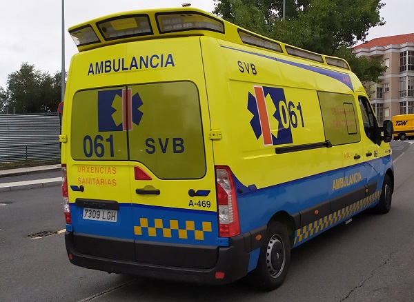 Un motorista herido tras un accidente en Ourense