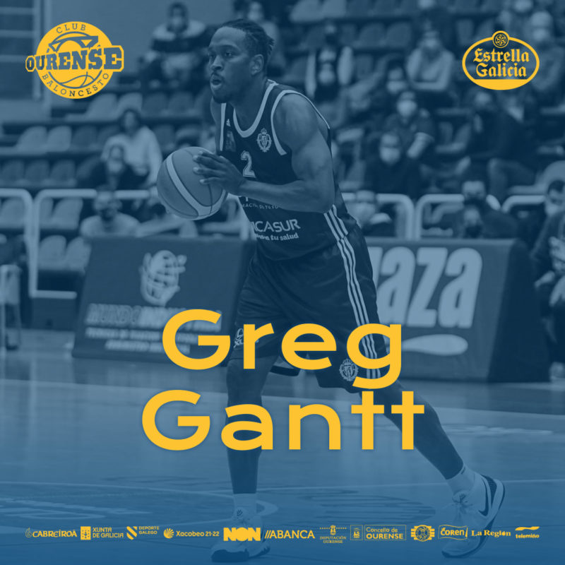 Greg Gantt refuerza al Club Ourense Baloncesto