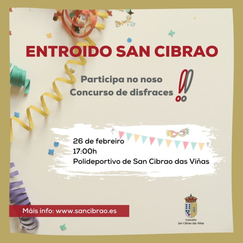 San Cibrao organiza un concurso de disfraces