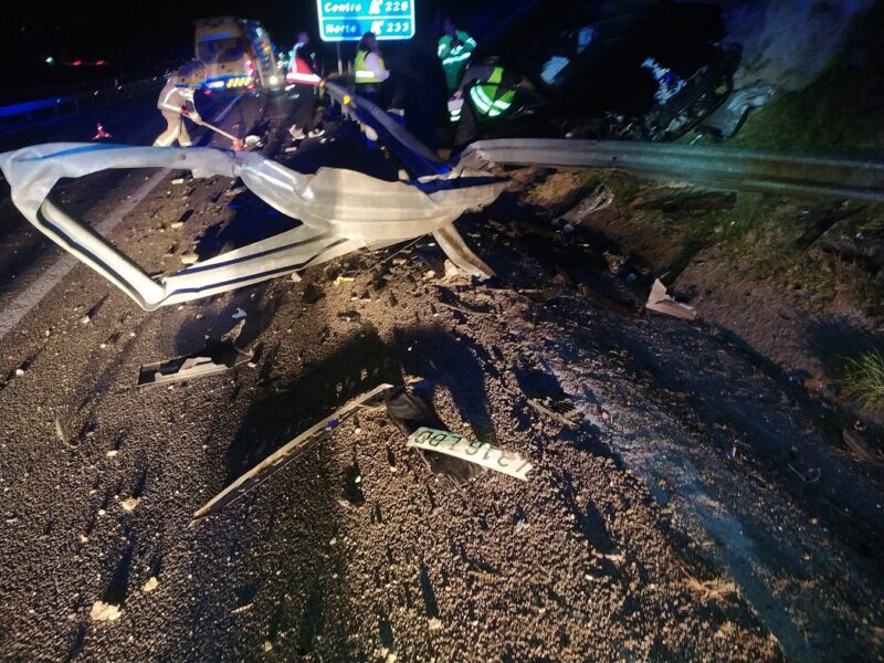 Accidente con feridos na Autovía das Rias Baixas