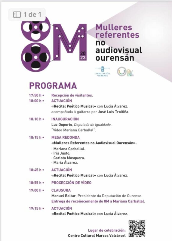 Mulleres referentes no audiovisual ourensán