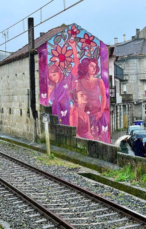 Ribadavia inaugura un mural dedicado ás mulleres