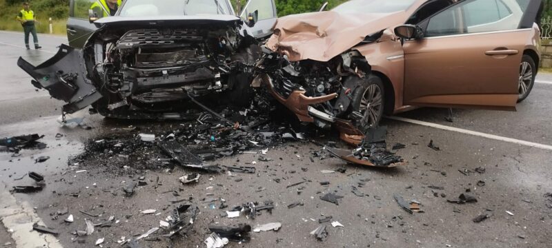 Accidente de dos vehículos en Allariz
