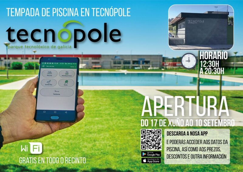 Información de las piscinas del Parque Tecnológico