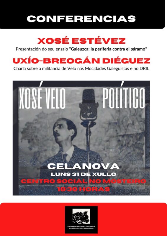 Celanova recorda a traxectoria política de Xosé Velo