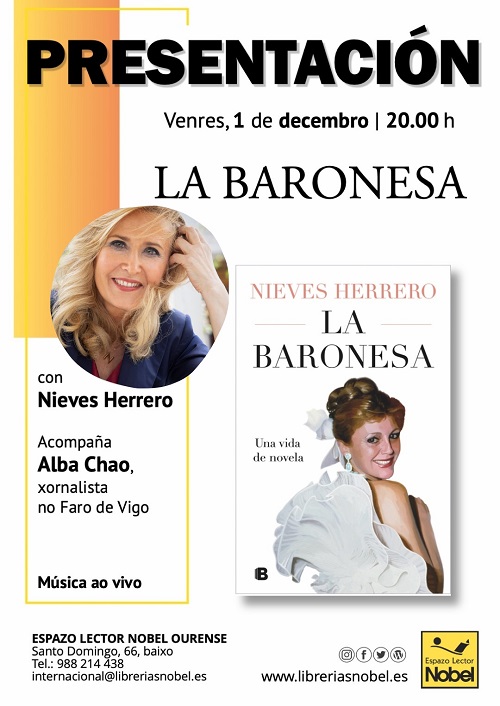 Nieves Herrero presenta su novela en Ourense