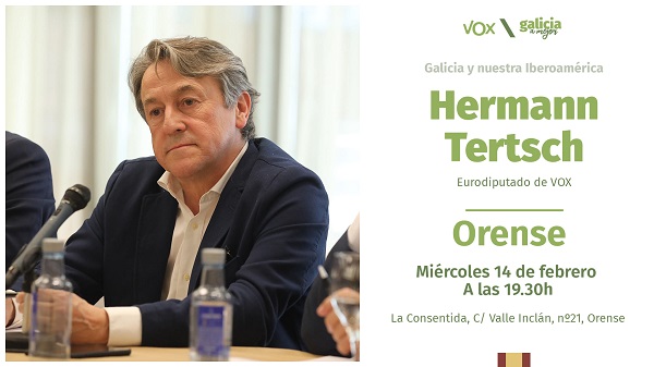 El Eurodiputado Hermann Tertsch visita Ourense