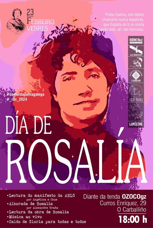 Acto no Carballiño polo Día de Rosalía