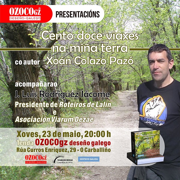 Xoán Colazo presenta un libro sobre viaxes