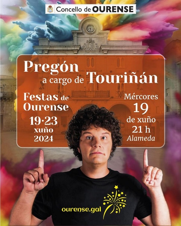 Touriñan ofrece o pregón das Festas de Ourense