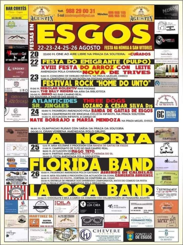 Esgos celebra cinco días de festas