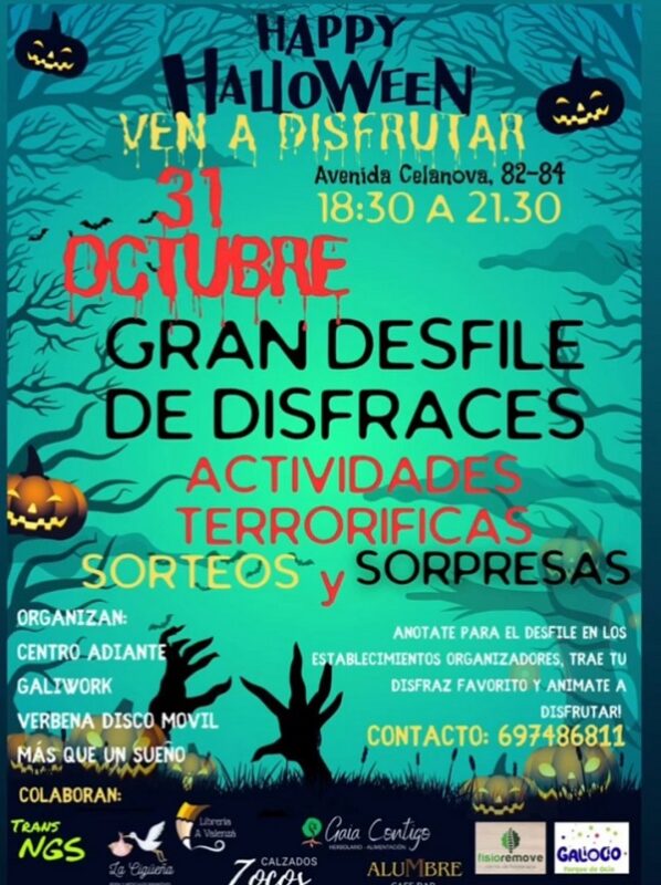 Negocios de A Valenzá organizan un Happy Halloween