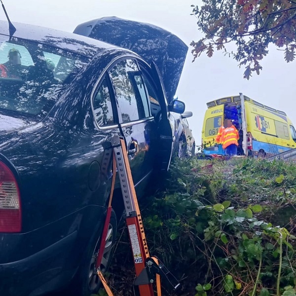 Accidente con feridos en Montederramo