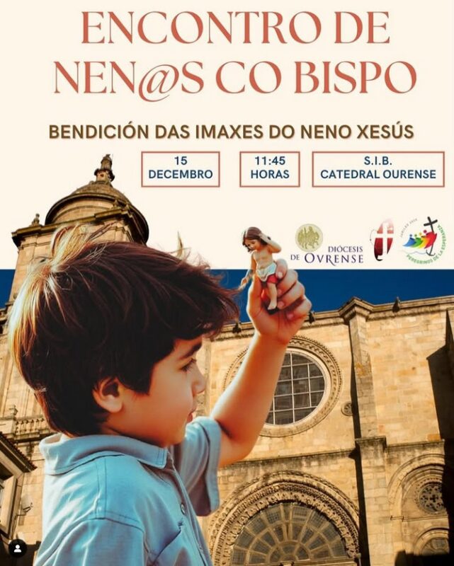 Encontro de nenos e nenas co Bispo de Ourense