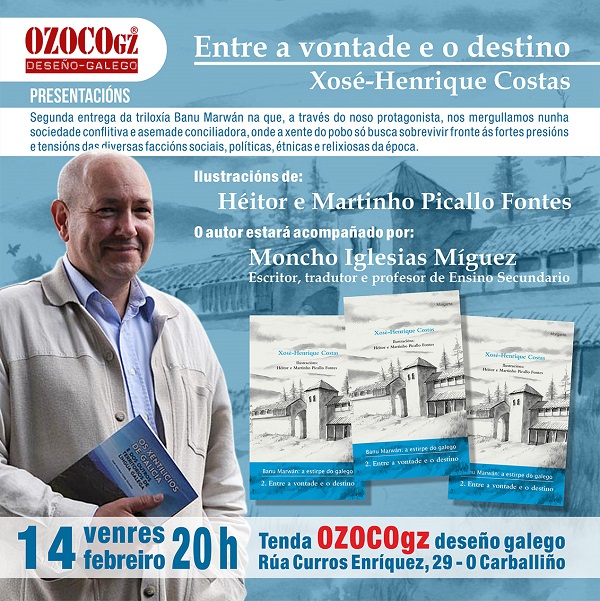 Xosé-Henrique Costas presenta libro na tenda OZOCOgz