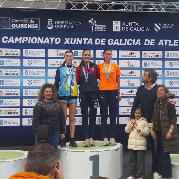 O Club Ourense Atletismo brilla no Galego Sub-20 con tres medallas