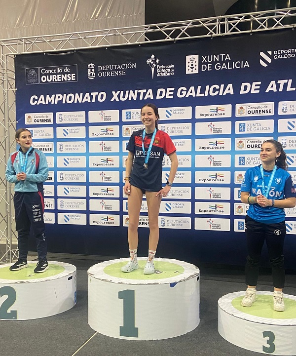 Dous podios para o Ourense Atletismo no Galego Sub16