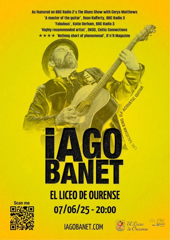 Iago Banet, maestro gallego de la guitarra, regresa a Ourense