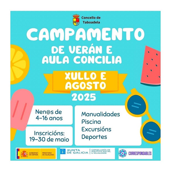 Taboada lanza o Campamento de Verán e Aula Concilia 2025