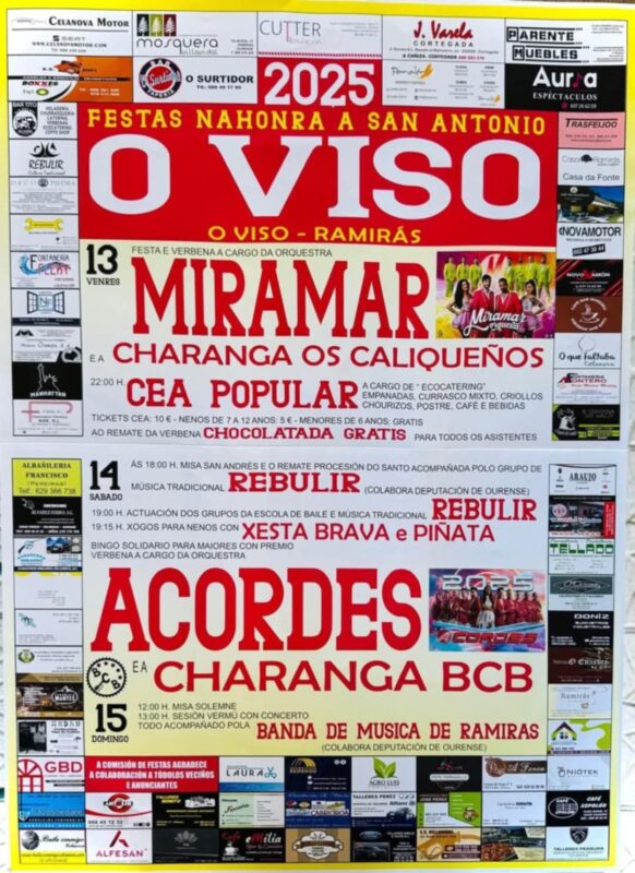 Todo listo para las Festas O Viso Ramirás 2025