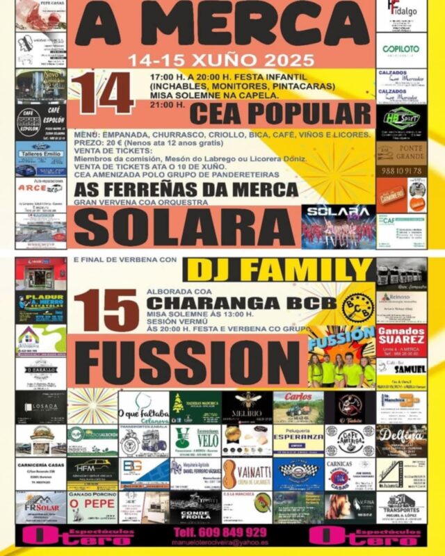 A Merca celebra as súas festas cunha gran programación para todos os públicos