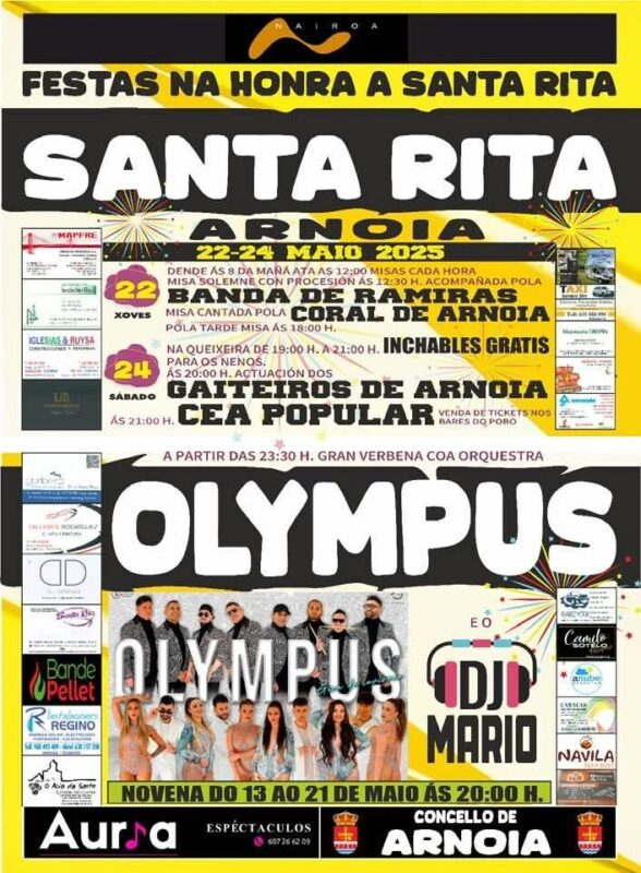 Arnoia celebra as Festas de Santa Rita