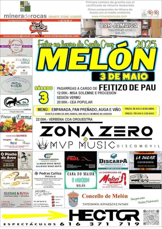 Melón celebra as Festas na honra da Santa Cruz