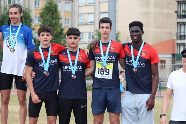 O atletismo ourensán colleita medallas en tres citas galegas