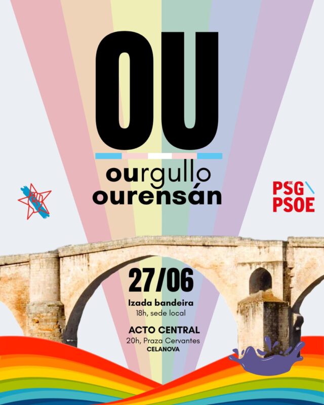 O PSOE organiza o Orgullo 2025 en Ourense con memoria e activismo