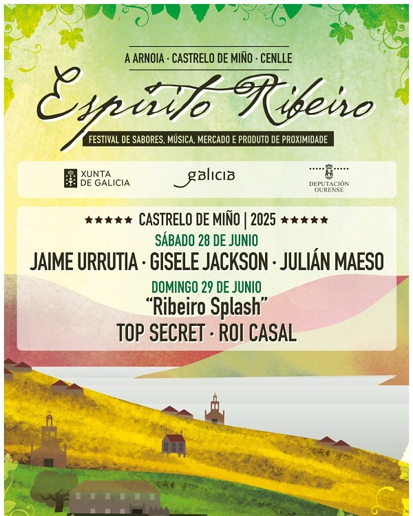 A música e o viño regresan ao Ribeiro con Espírito 2025