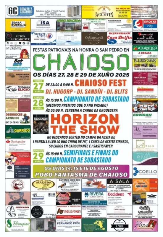 Chaioso celebra as festas de San Pedro