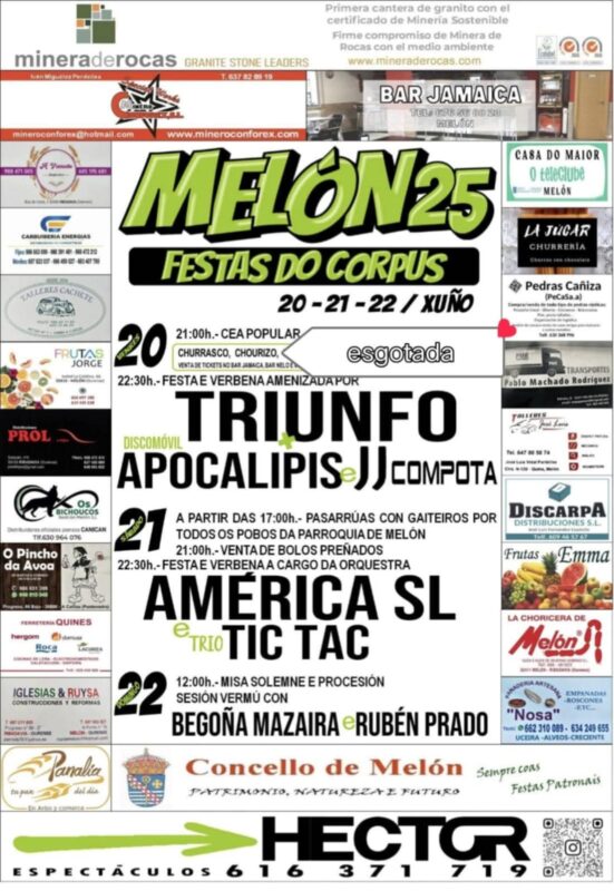 Melón celebra as Festas do Corpus 2025