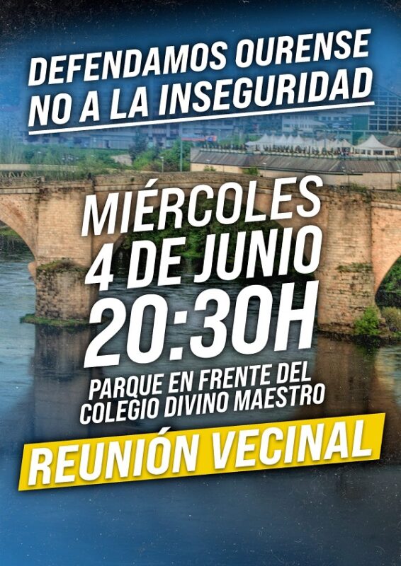 Reunión vecinal en Ourense por más seguridad en A Ponte y O Vinteún