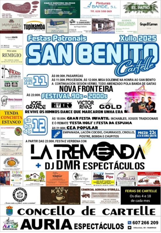 Cartelle celebra as Festas de San Benito