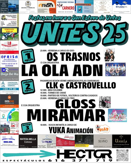 Festas de San Estevo de Untes 2025