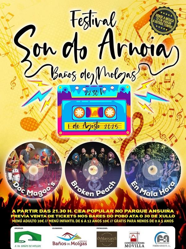 A música regresa ao Parque Ansuiña co Festival Son do Arnoia 2025