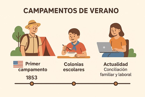 De la salud infantil a la conciliación: historia de los campamentos de verano