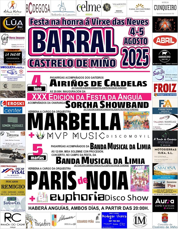 Barral celebra as festas na honra á Virxe das Neves