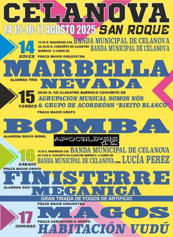 Festas de San Roque en Celanova 2025