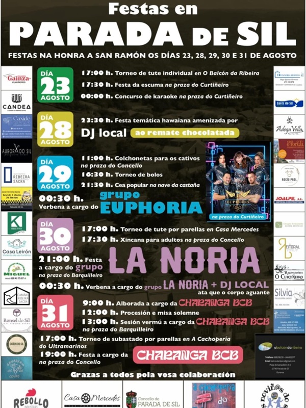 Parada de Sil celebra as festas de San Ramón