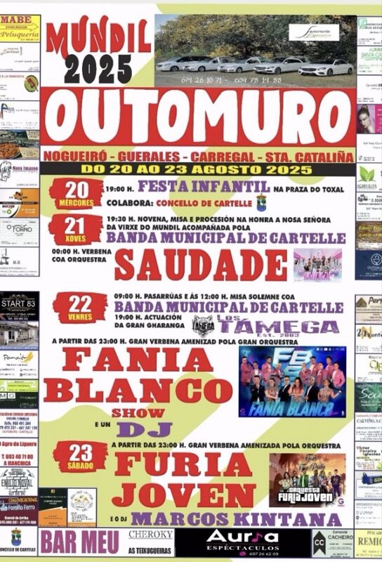 Outomuro se prepara para las Festas de Mundil 2025