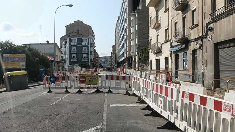 Avanzan las obras de la Avenida de Portugal en Ourense