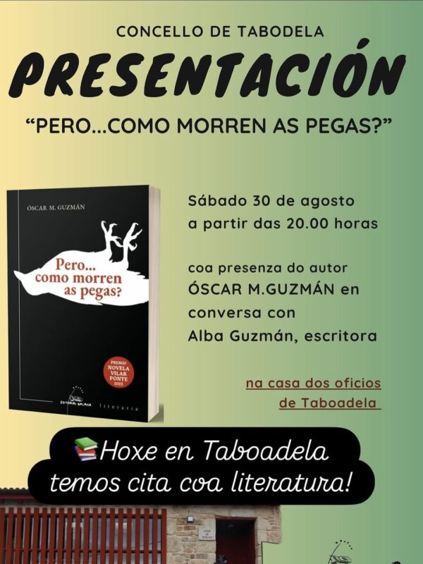 Óscar M. Guzmán presenta en Taboadela a súa novela premiada